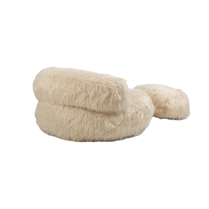 Bean Bag Chair, Floor Sofa with Handle,Accent Sofa Chair with Ottoma