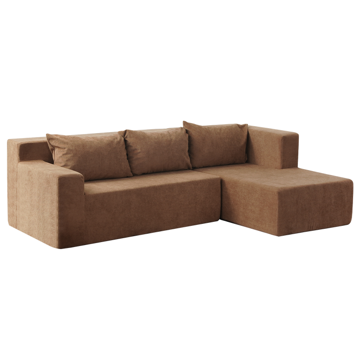 L-Shape Sectional Sofa, 2 PC Free Combination