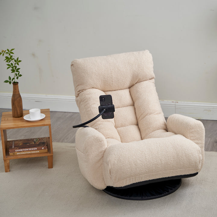 Adjustable head and waist, 360 degree rotatable sofa chair