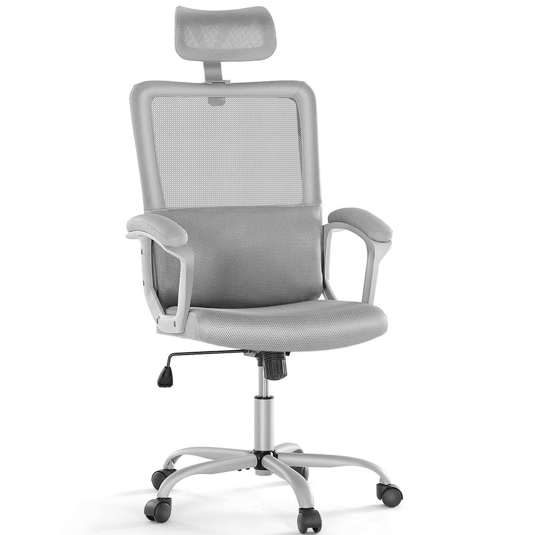 Ergonomic Office Chair High Back Mesh Gaming Desk Chair with Adjustable Headrest and Lumbar Support