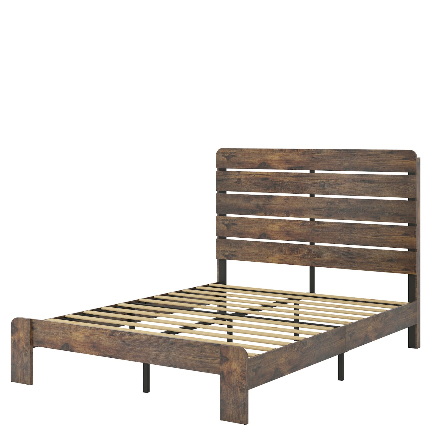 Bed Frame Full Size, Wood Platform Bed Frame  , Noise Free,No Box Spring Needed