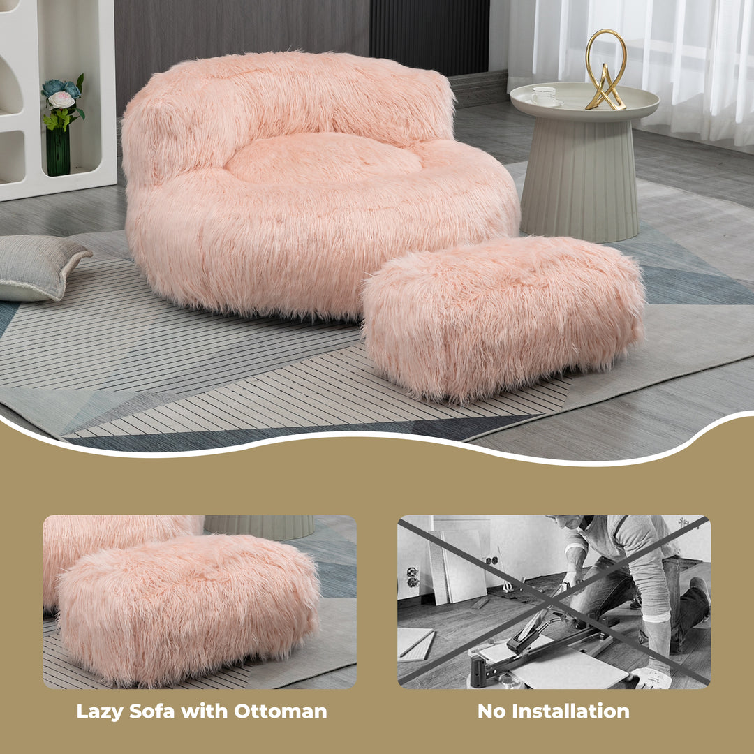 Bean Bag Chair, Floor Sofa with Handle,Accent Sofa Chair
