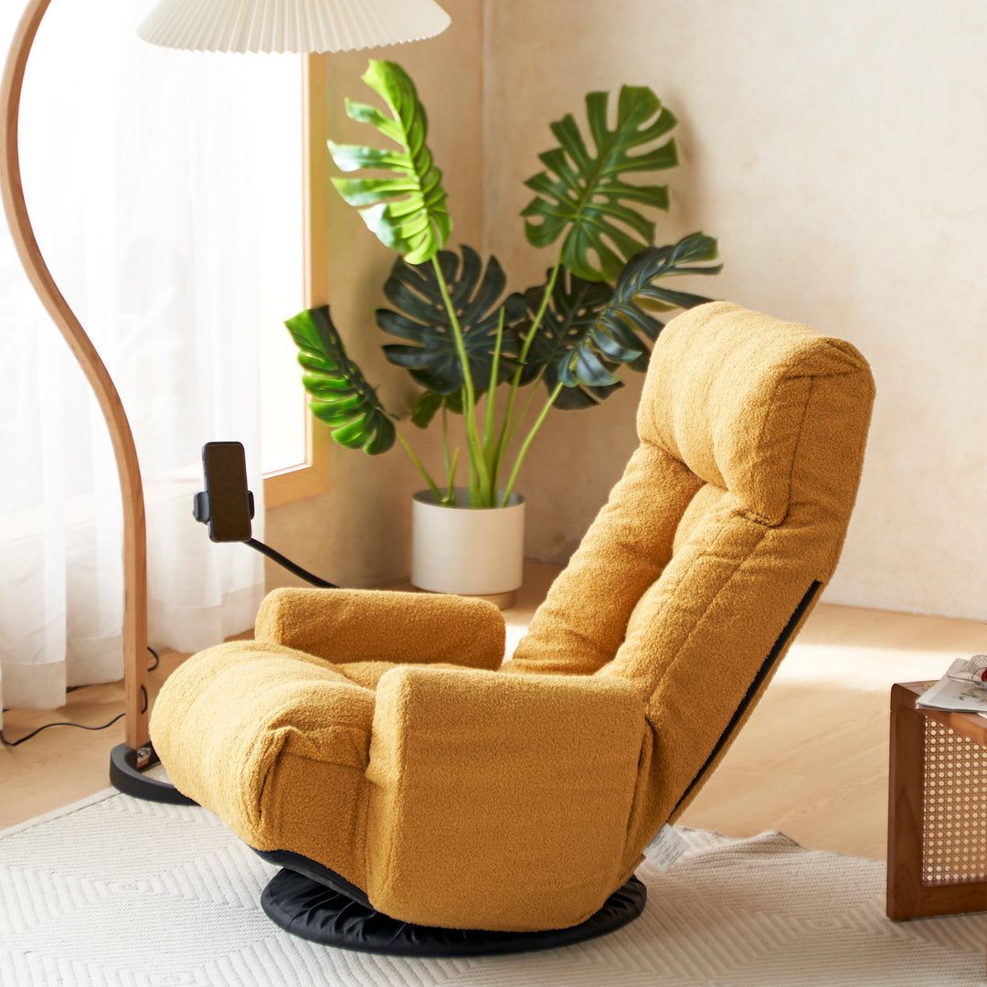 Adjustable head and waist, 360 degree rotatable sofa chair