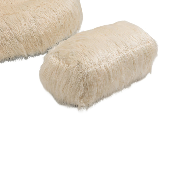 Bean Bag Chair, Floor Sofa with Handle,Accent Sofa Chair with Ottoma