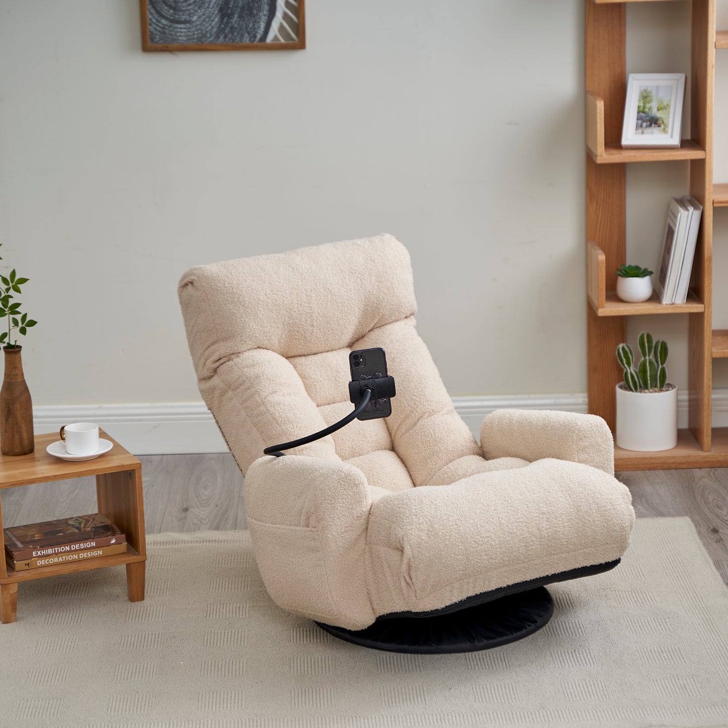 Adjustable head and waist, 360 degree rotatable sofa chair