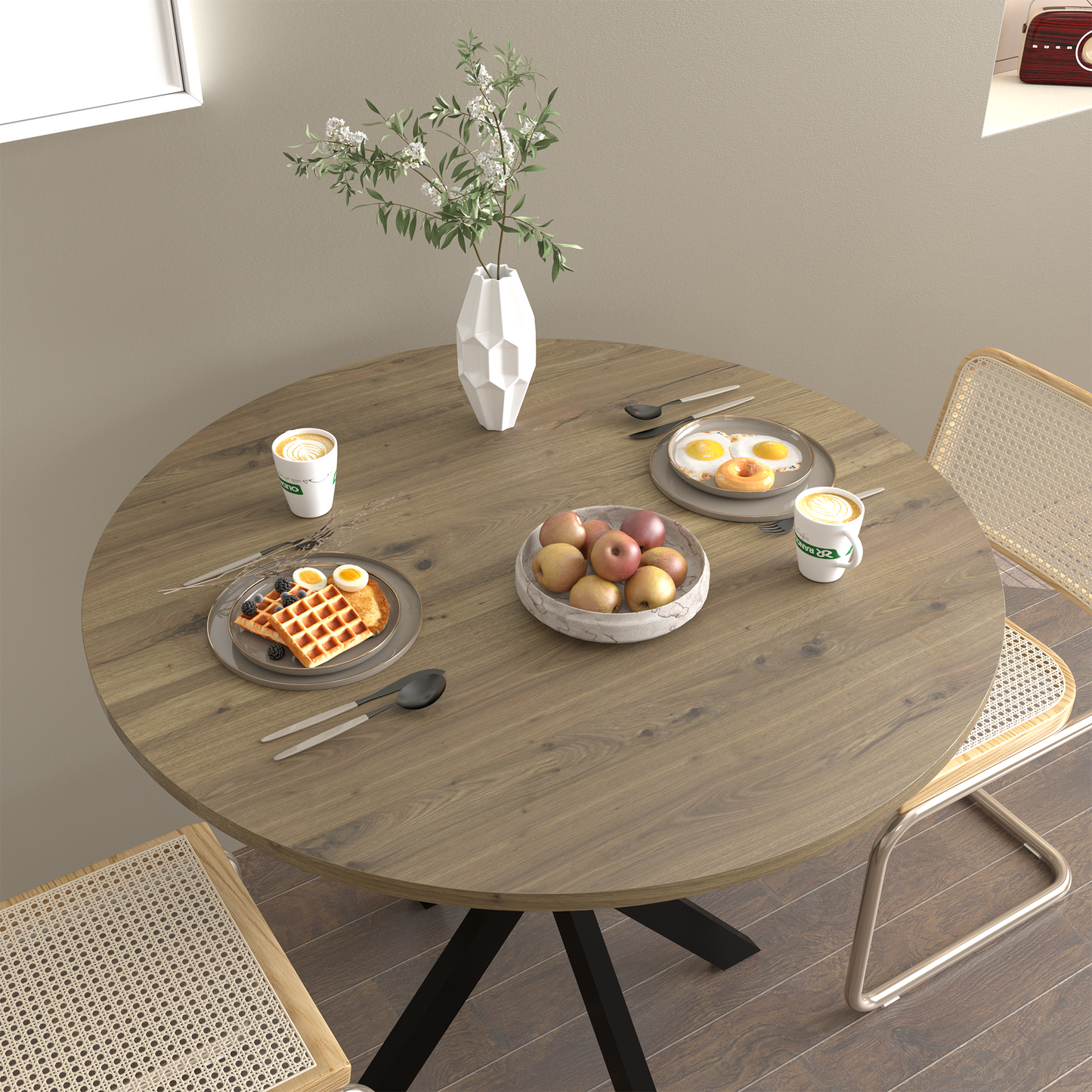 31.5 Inch Round Dining Table (only table)