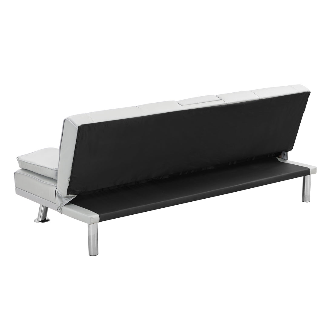 Sofa Bed with Armrest two holders WOOD FRAME