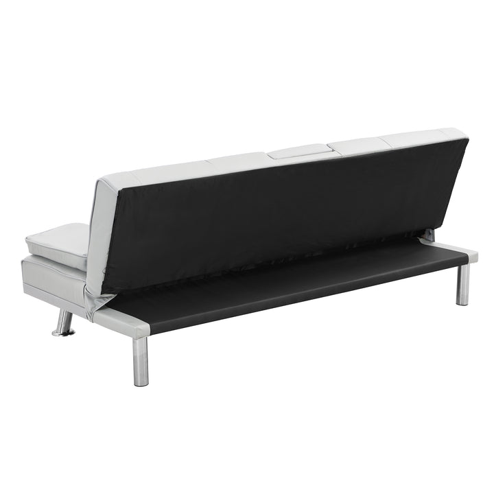 Sofa Bed with Armrest two holders WOOD FRAME