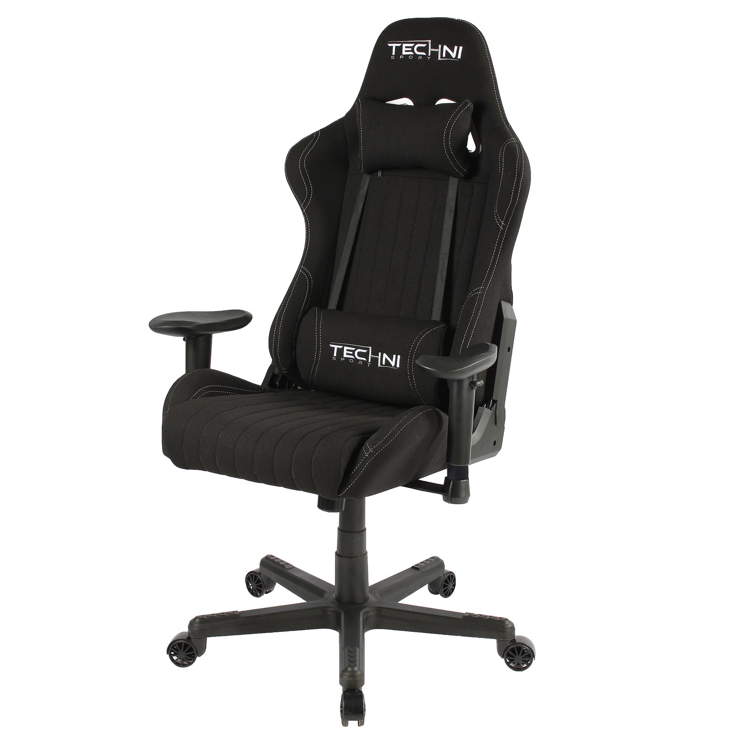 Sport TS-F44 Fabric Ergonomic High Back Racer Style PC Gaming Chair, Black