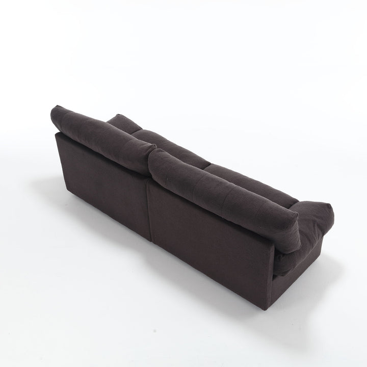 Cloud Style Sofa, Teddy Velvet Fabric