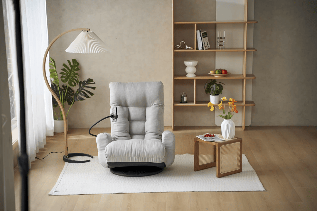 Adjustable head and waist, 360 degree rotatable sofa chair