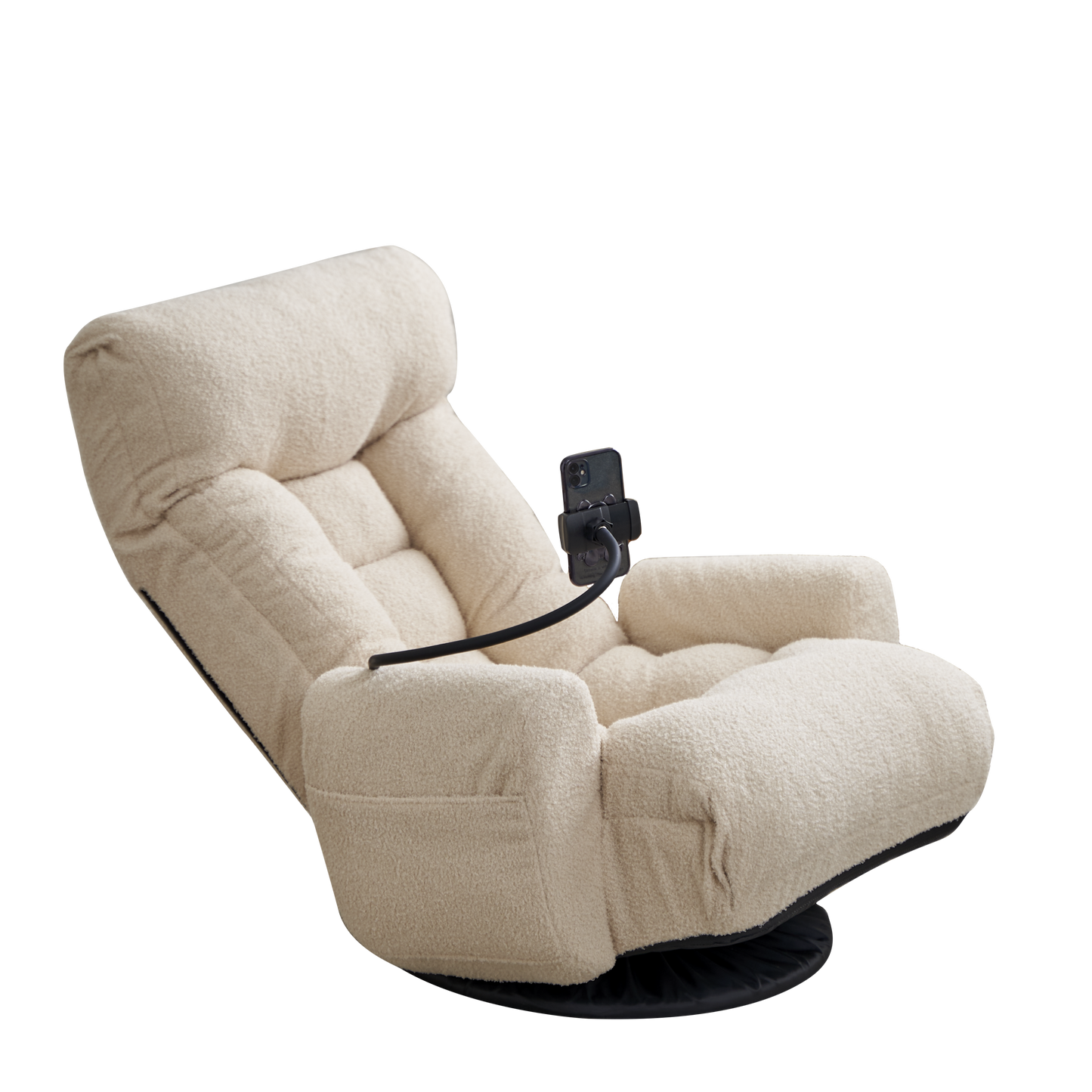 Adjustable head and waist, 360 degree rotatable sofa chair