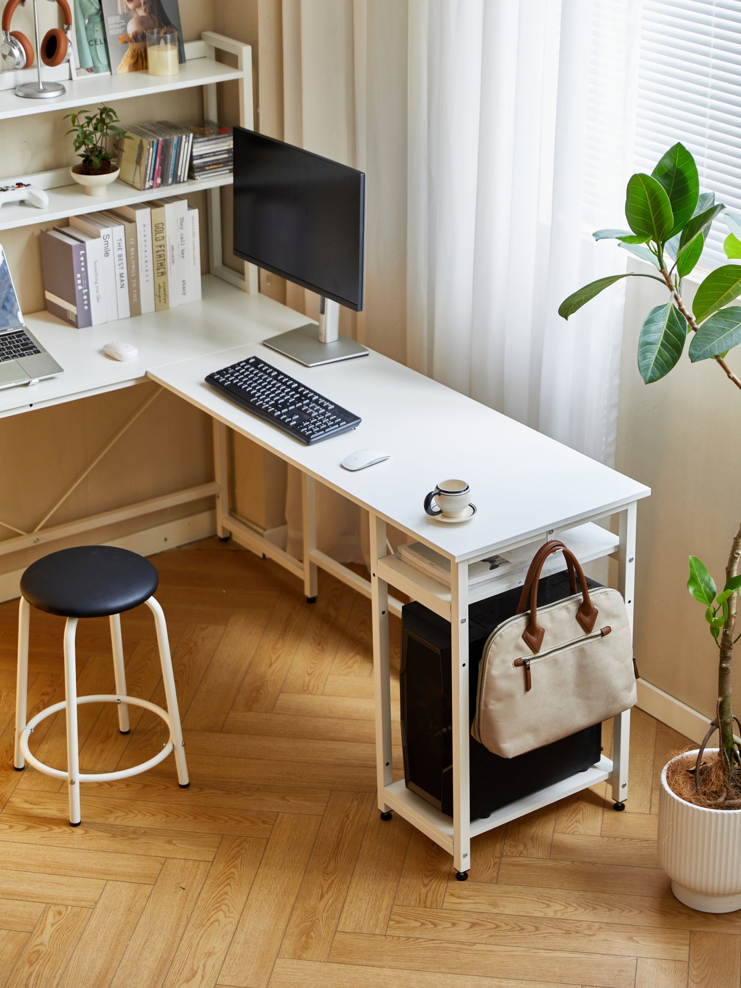 94.5 Inch Home Office Desk L shape gaming desk