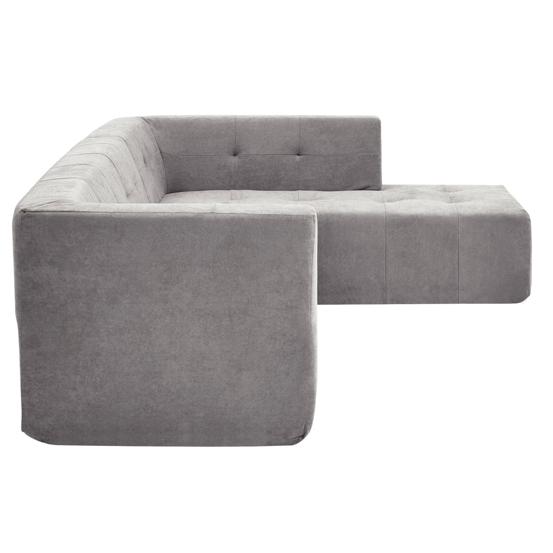 110.2*72.8" Living Room Sofa Set, 2pcs Computer Free Combination, L-Shaped,Light Grey