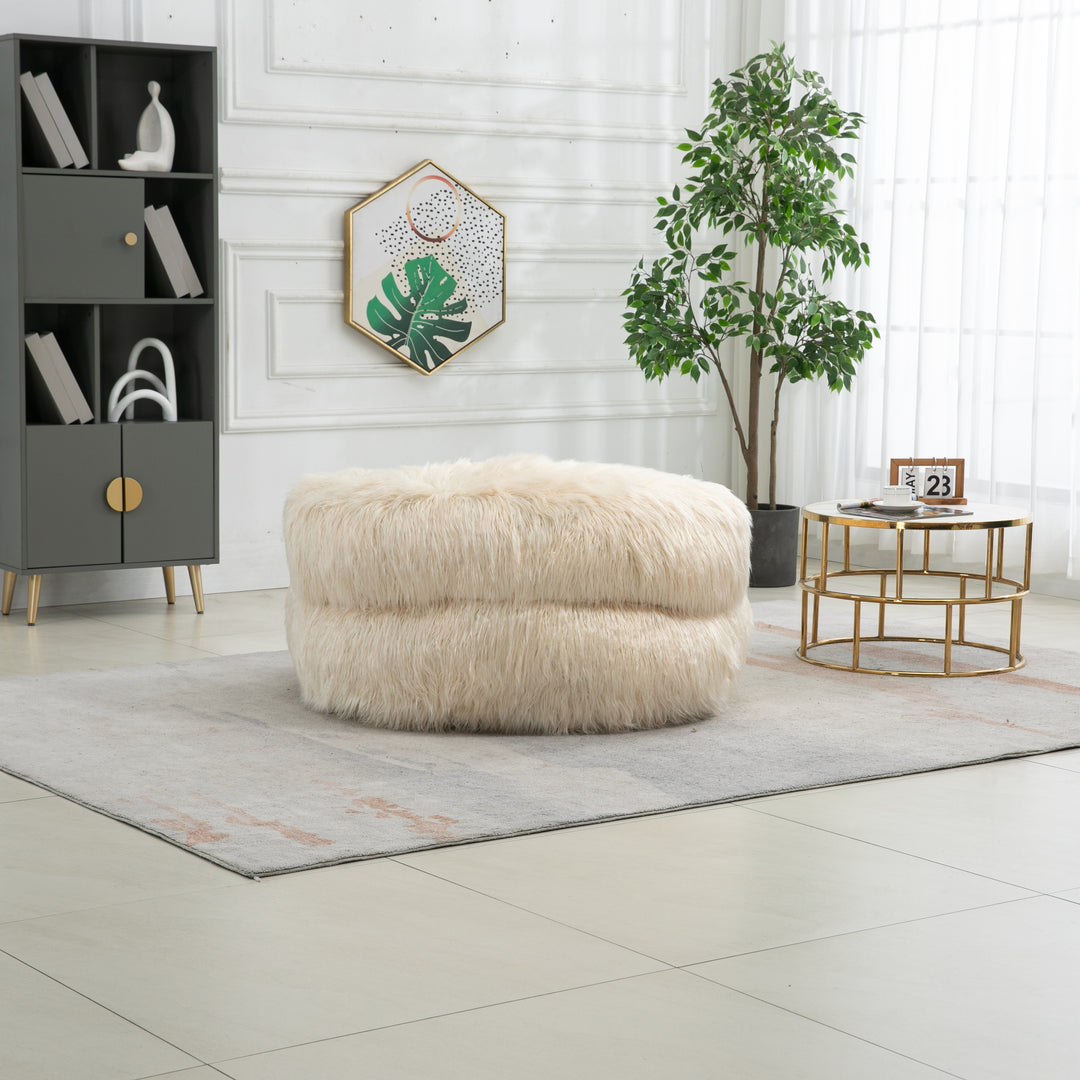 Bean Bag Chair, Floor Sofa with Handle,Accent Sofa Chair with Ottoma