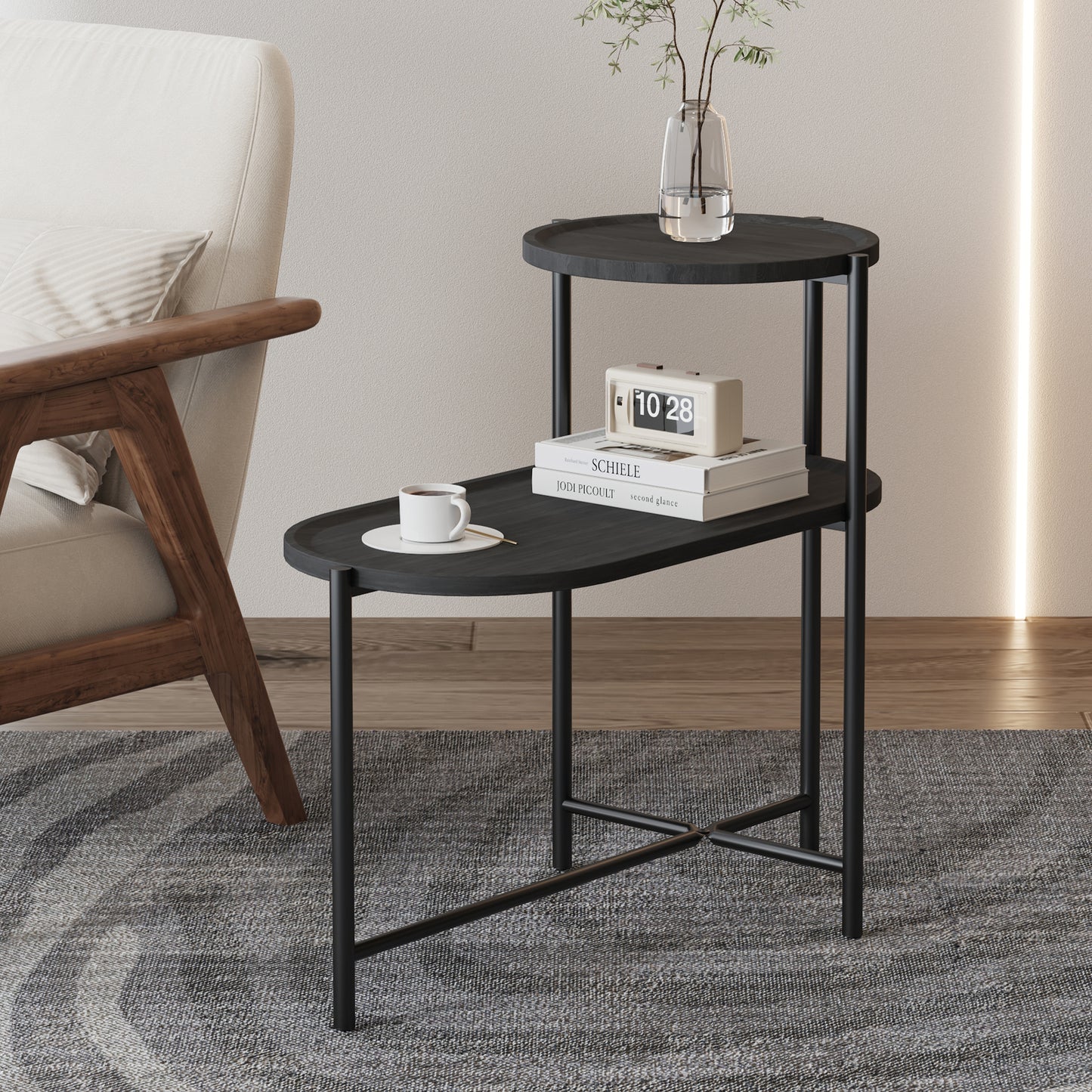 Round Coffee Table (Black)