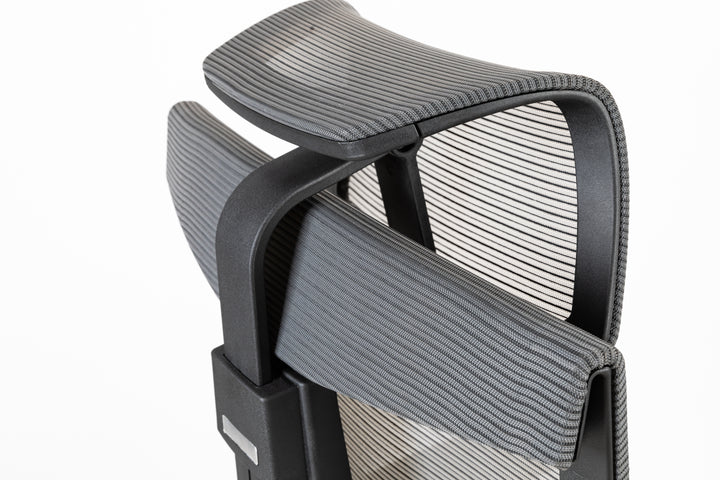 Excustive office chair with headrest and 2D armrest