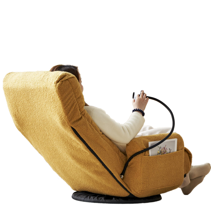 Adjustable head and waist, 360 degree rotatable sofa chair