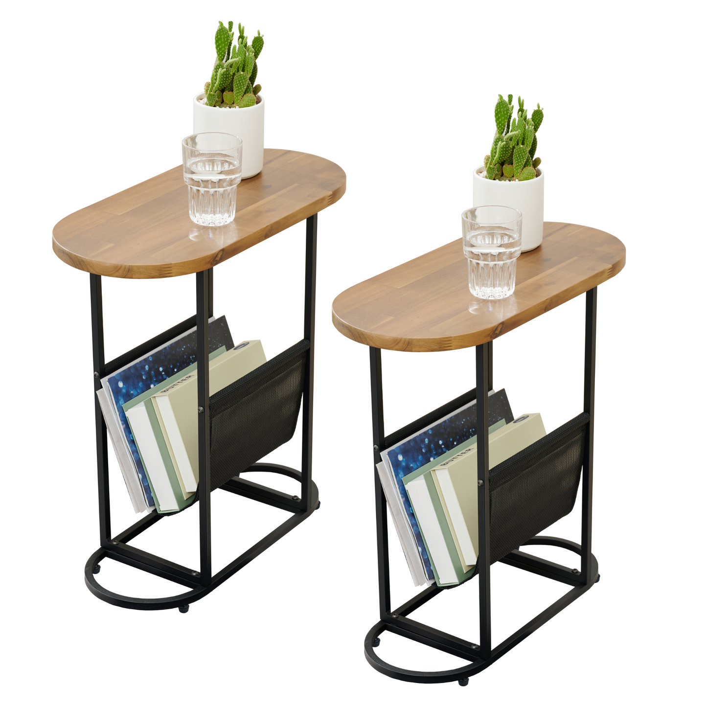 Small Side Tables Living Room Small Space (Set of 2)