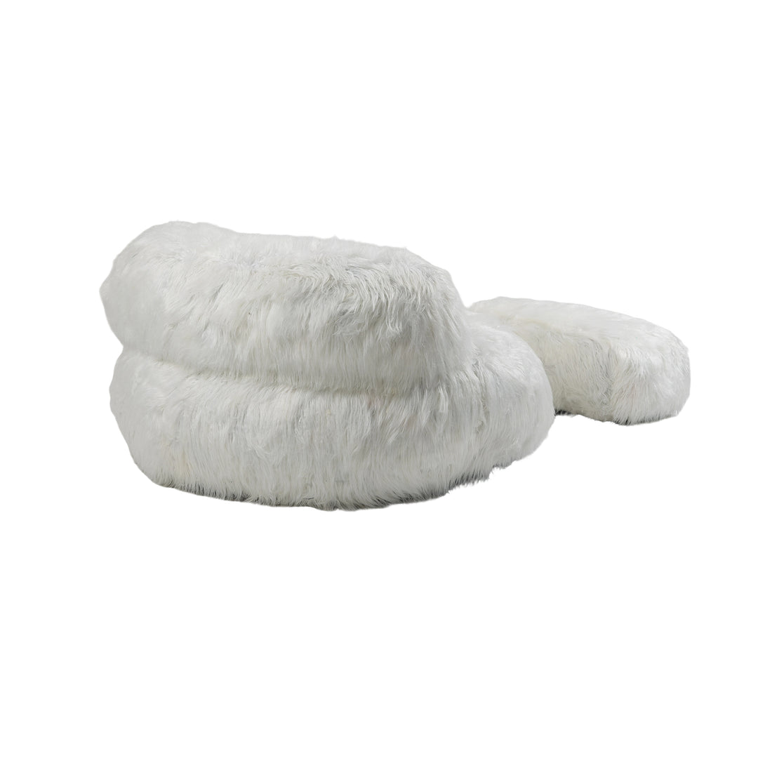 Bean Bag Chair, Floor Sofa with Handle,Accent Sofa Chair with Ottoman