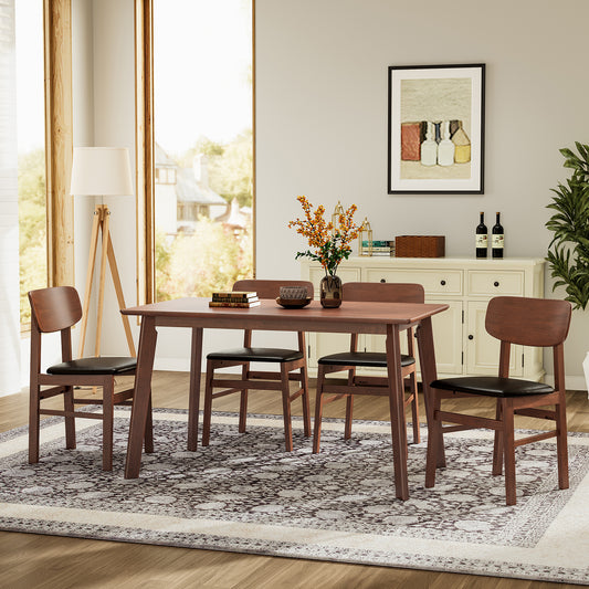 5 Pieces Dining Table Set 1 Dining Table and 4 Chairs