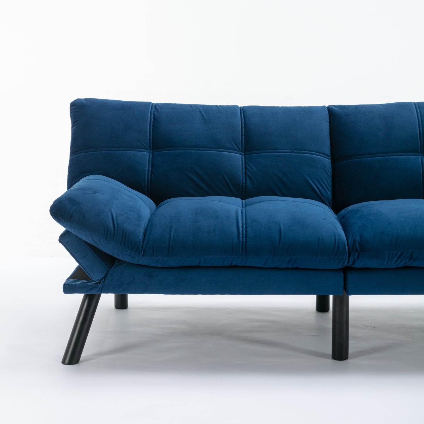 Navy Blue Convertible Folding Modern sofa Bed