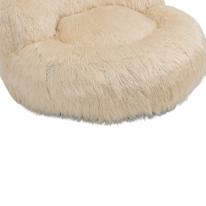 Bean Bag Chair, Floor Sofa with Handle,Accent Sofa Chair with Ottoma
