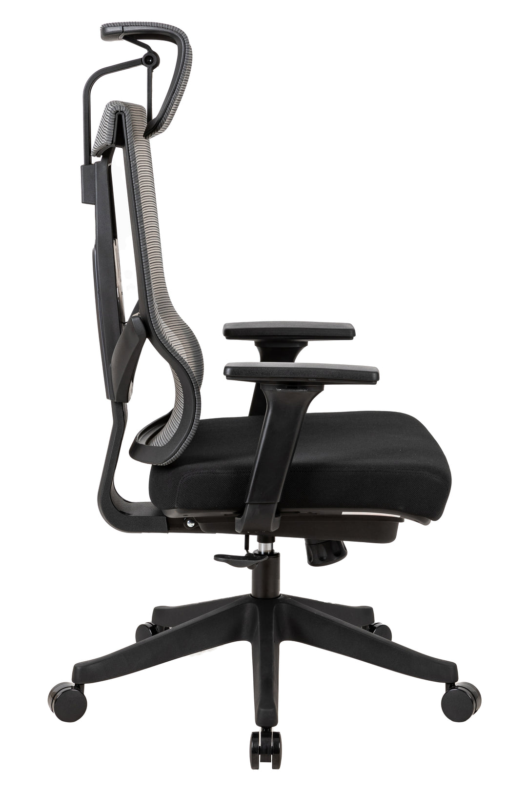 Excustive office chair with headrest and 2D armrest