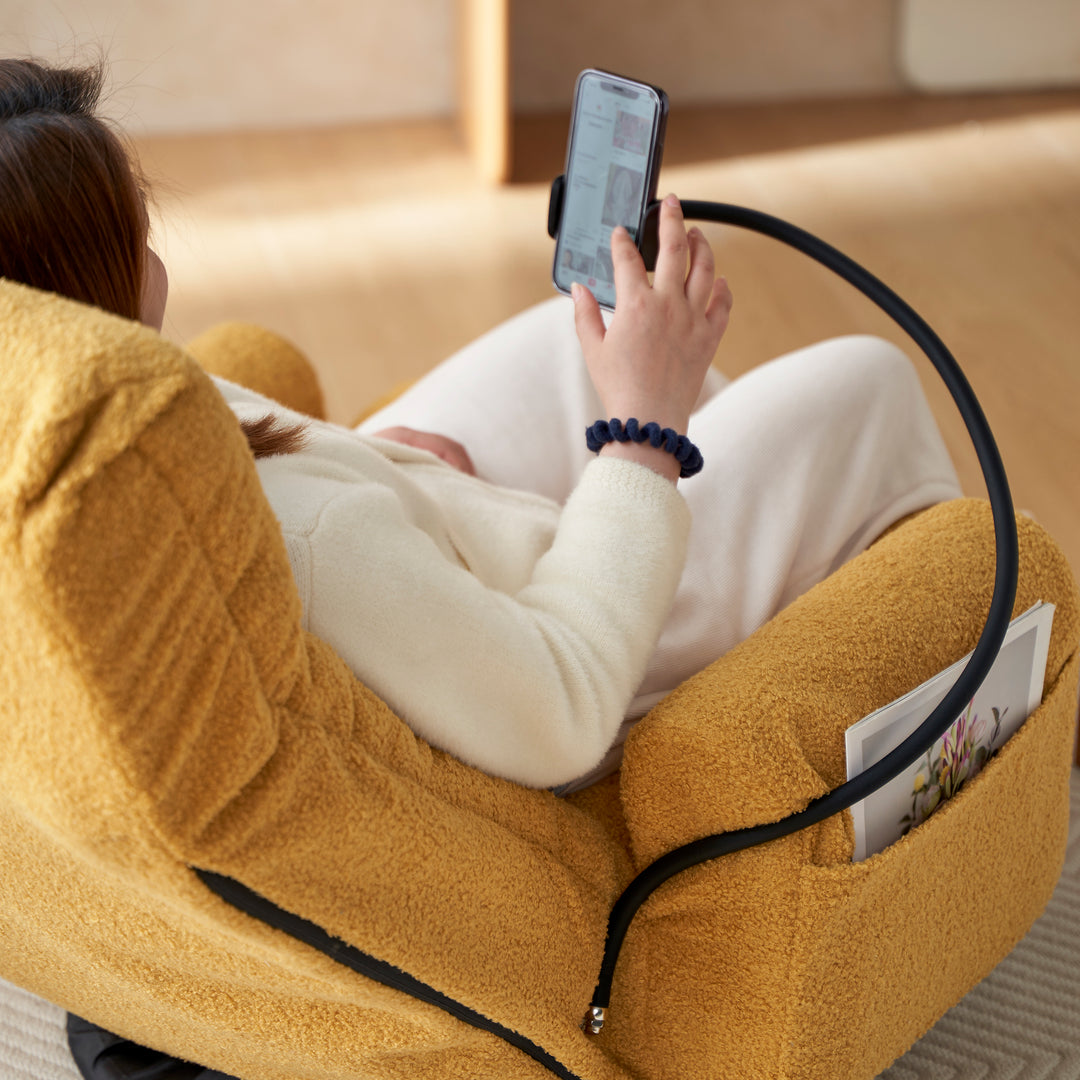 Adjustable head and waist, 360 degree rotatable sofa chair