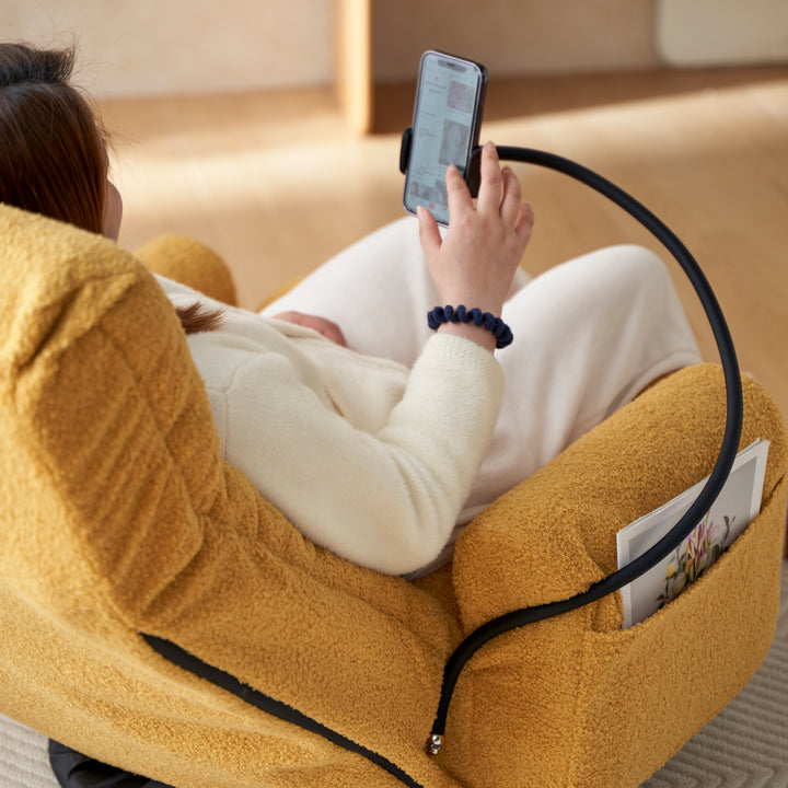 Adjustable head and waist, 360 degree rotatable sofa chair