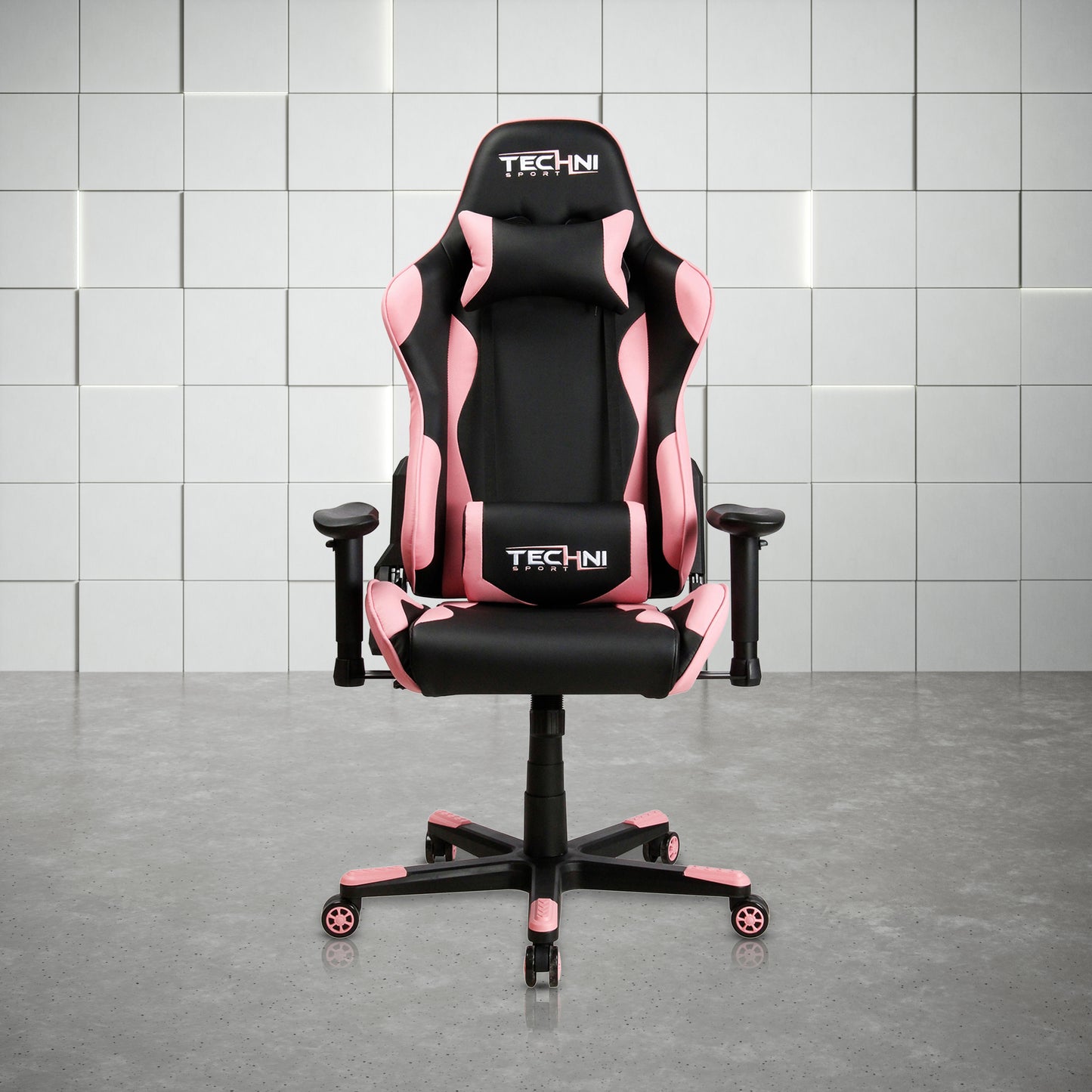 Sport TS-4300 Ergonomic High Back Racer Style PC Gaming Chair, Pink