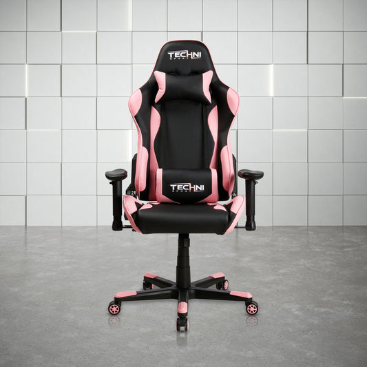 Sport TS-4300 Ergonomic High Back Racer Style PC Gaming Chair, Pink