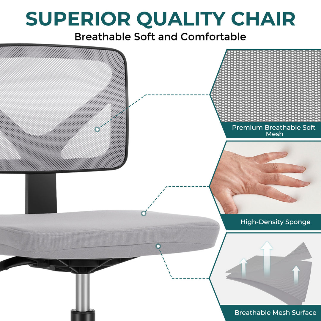 Desk Chair Small Home Office Chair with Lumbar Support