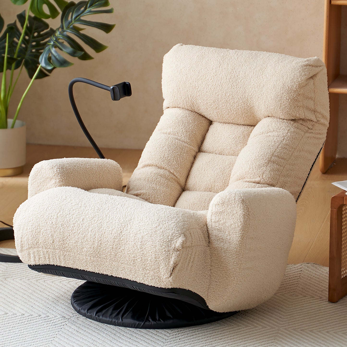 Adjustable head and waist, 360 degree rotatable sofa chair