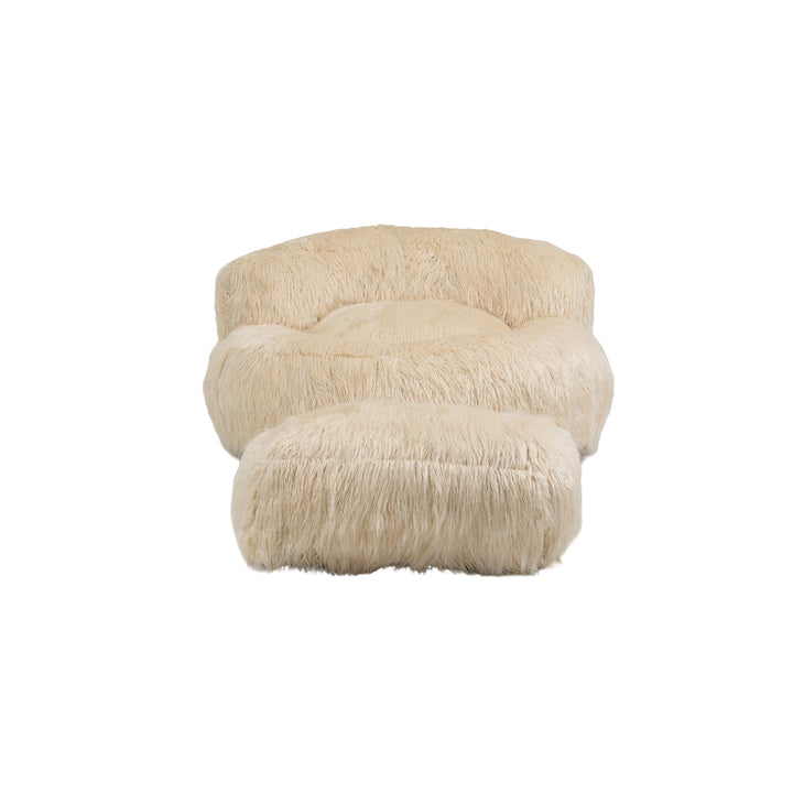 Bean Bag Chair, Floor Sofa with Handle,Accent Sofa Chair with Ottoma