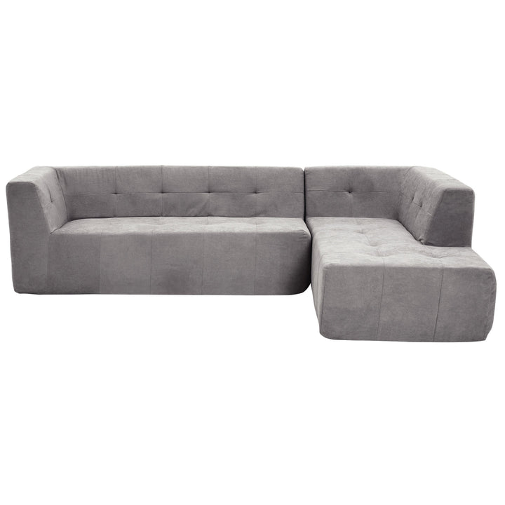 110.2*72.8" Living Room Sofa Set, 2pcs Computer Free Combination, L-Shaped,Light Grey