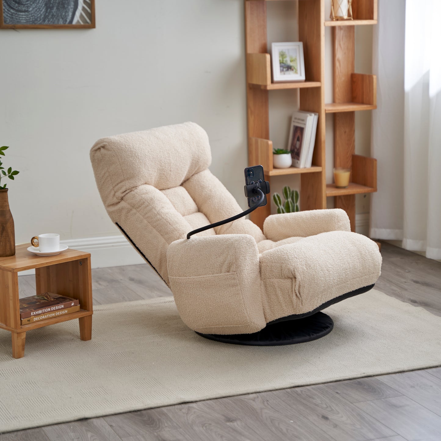 Adjustable head and waist, 360 degree rotatable sofa chair