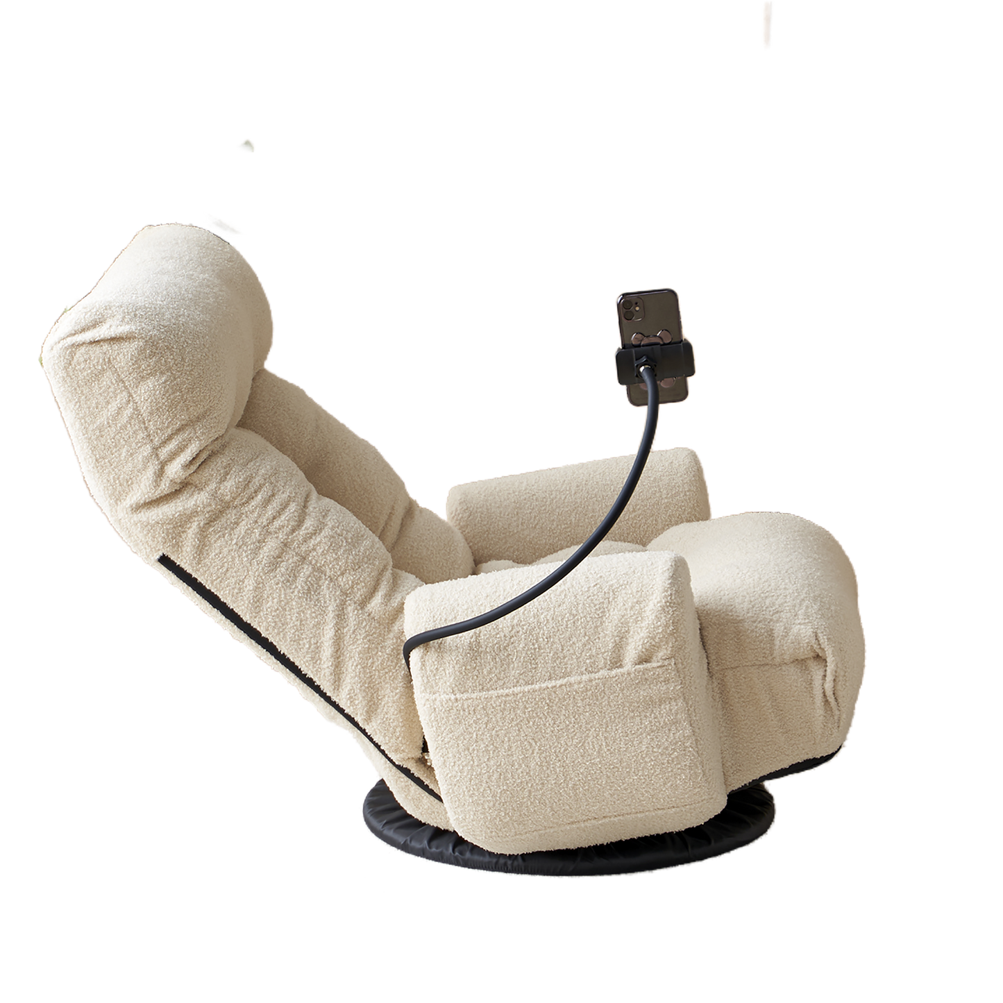 Adjustable head and waist, 360 degree rotatable sofa chair