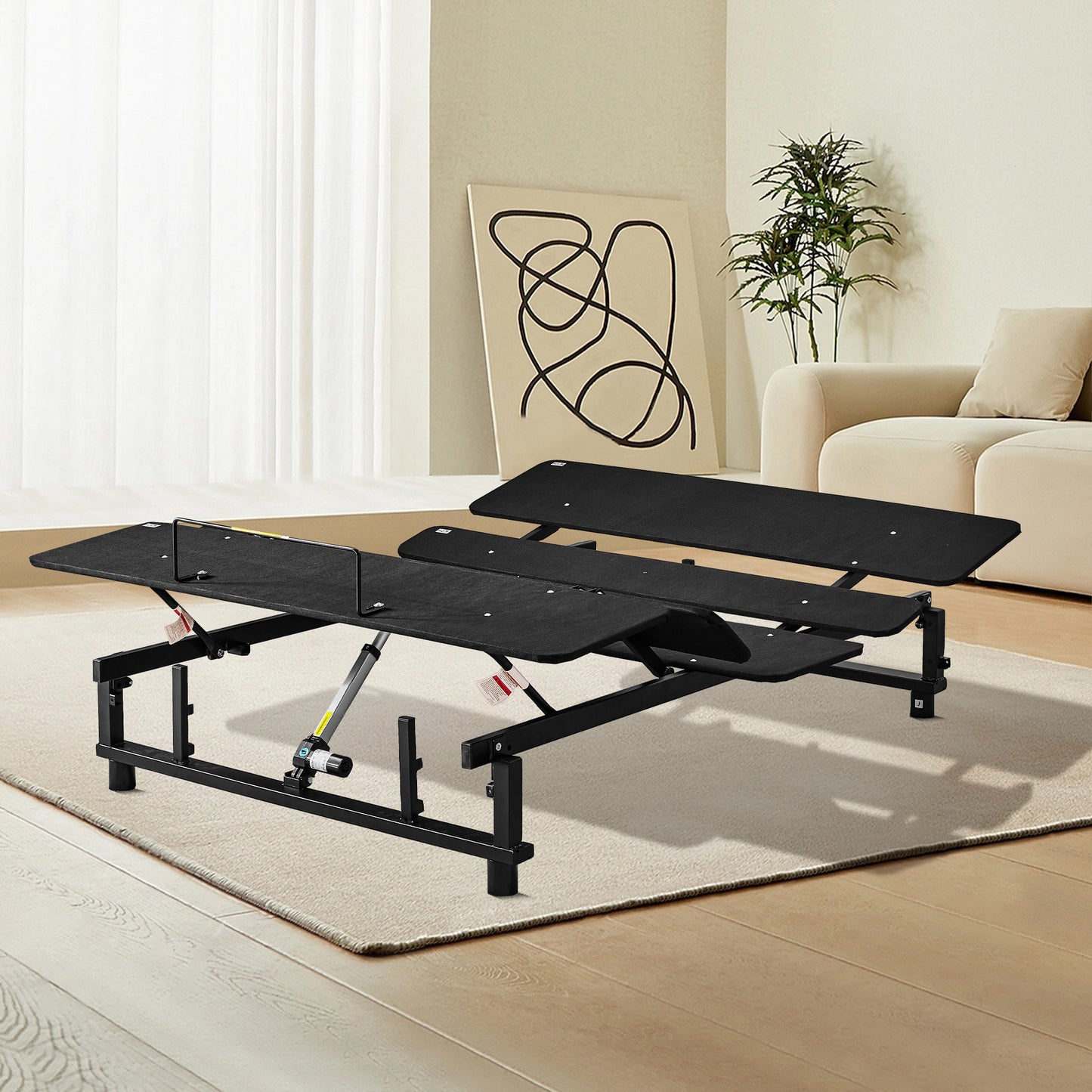 Adjustable Bed Base Frame Queen Bed Frame with Head and Foot