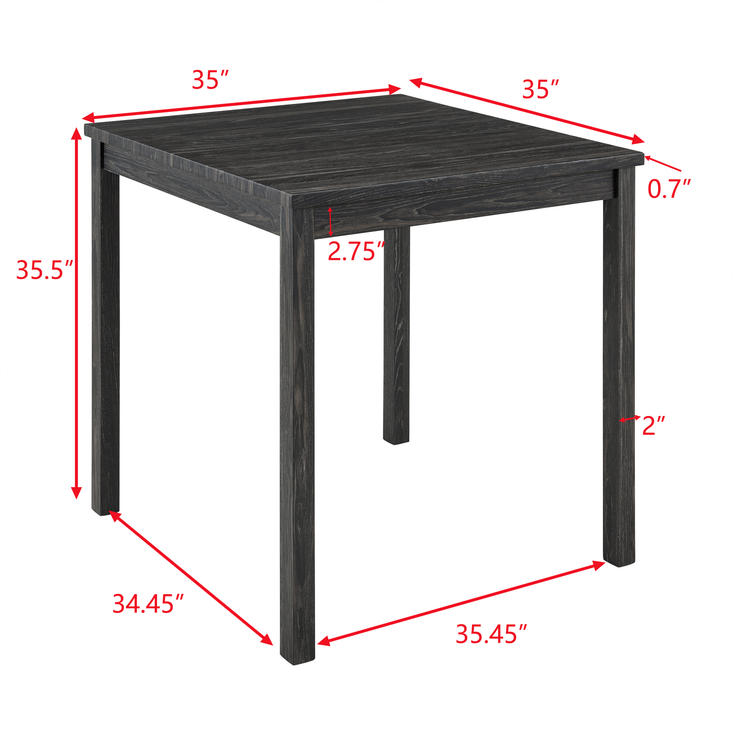 Dining Table, Bar Table and Chairs Set, 5 Piece Dining Table Set