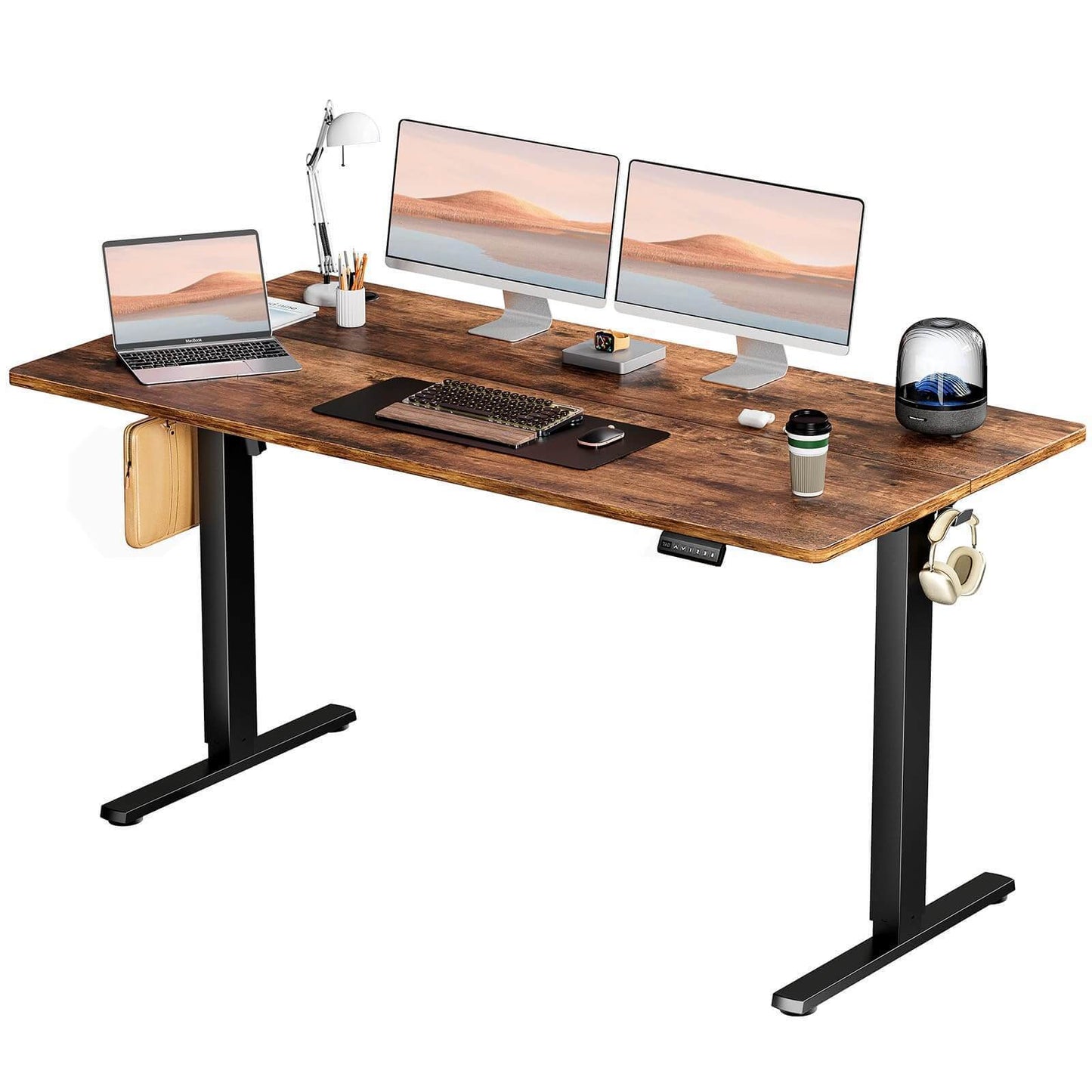 Electric Height Adjustable Standing Desk,63'' x 24"