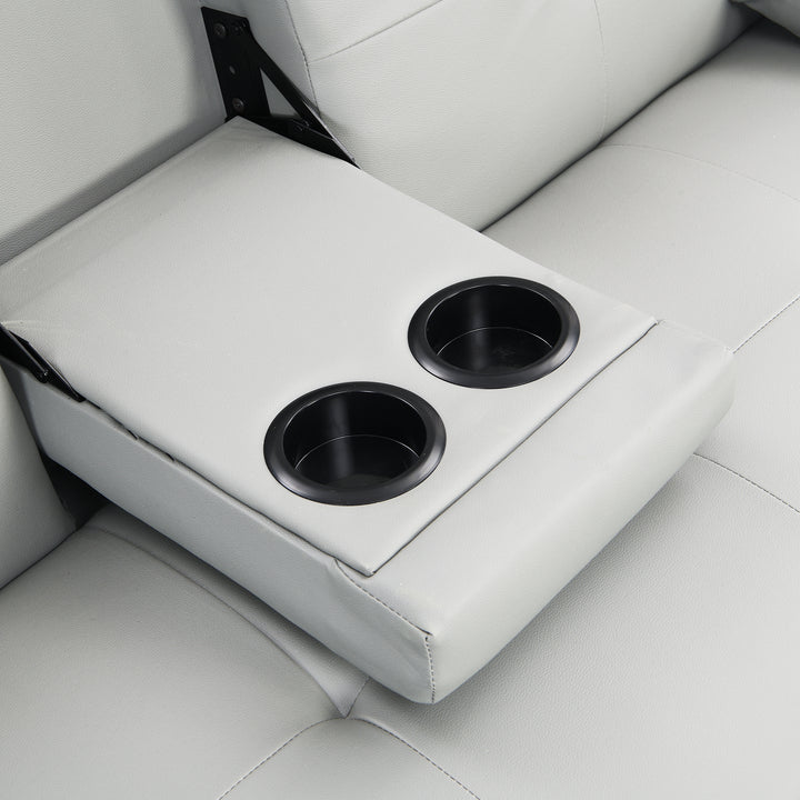 Sofa Bed with Armrest two holders WOOD FRAME