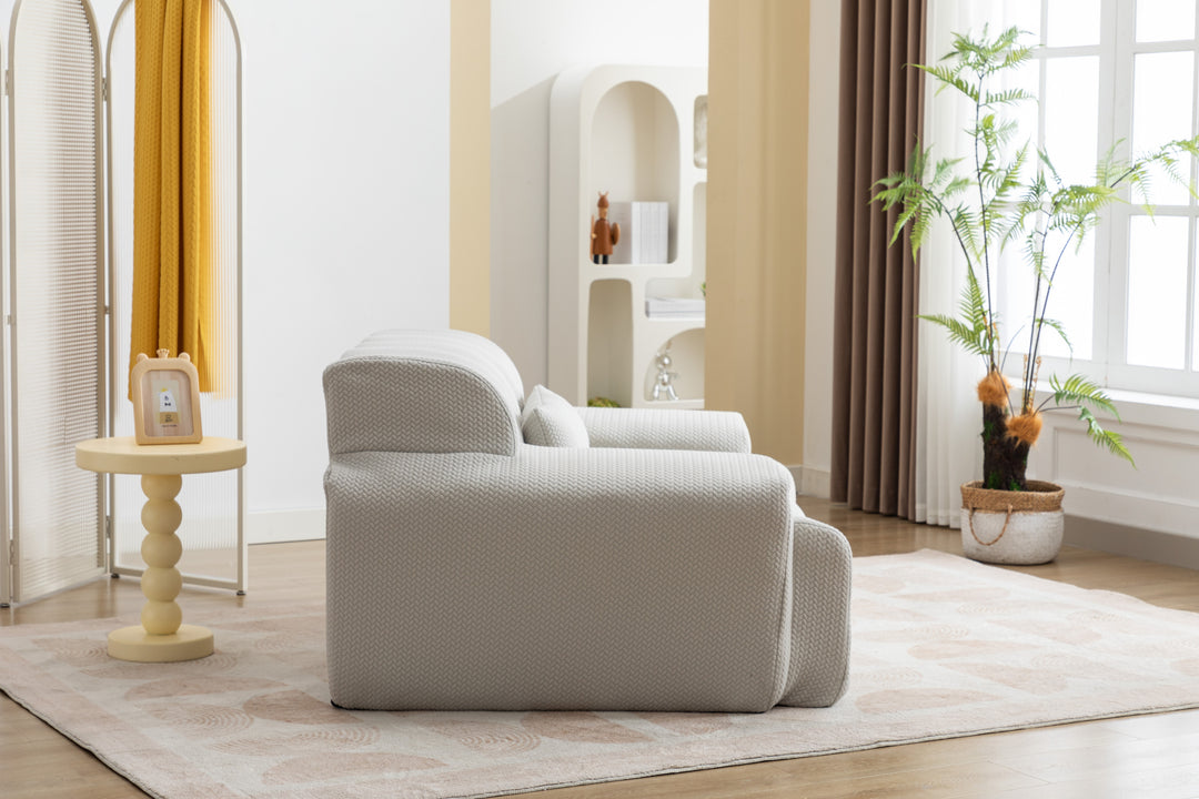 Large Size 1 Seater Sofa, Pure Foam Comfy Sofa Couch
