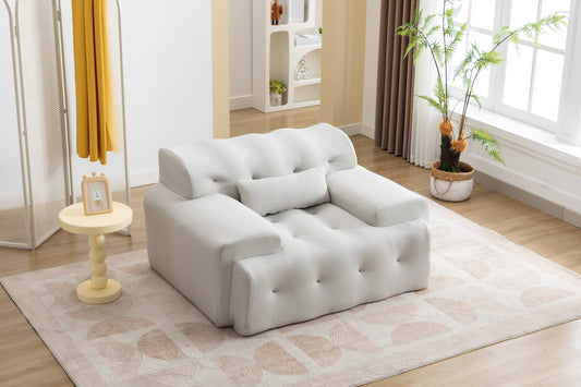 Large Size 1 Seater Sofa, Pure Foam Comfy Sofa Couch