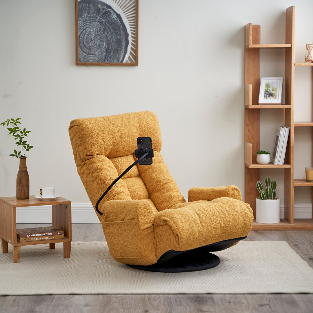 Adjustable head and waist, 360 degree rotatable sofa chair
