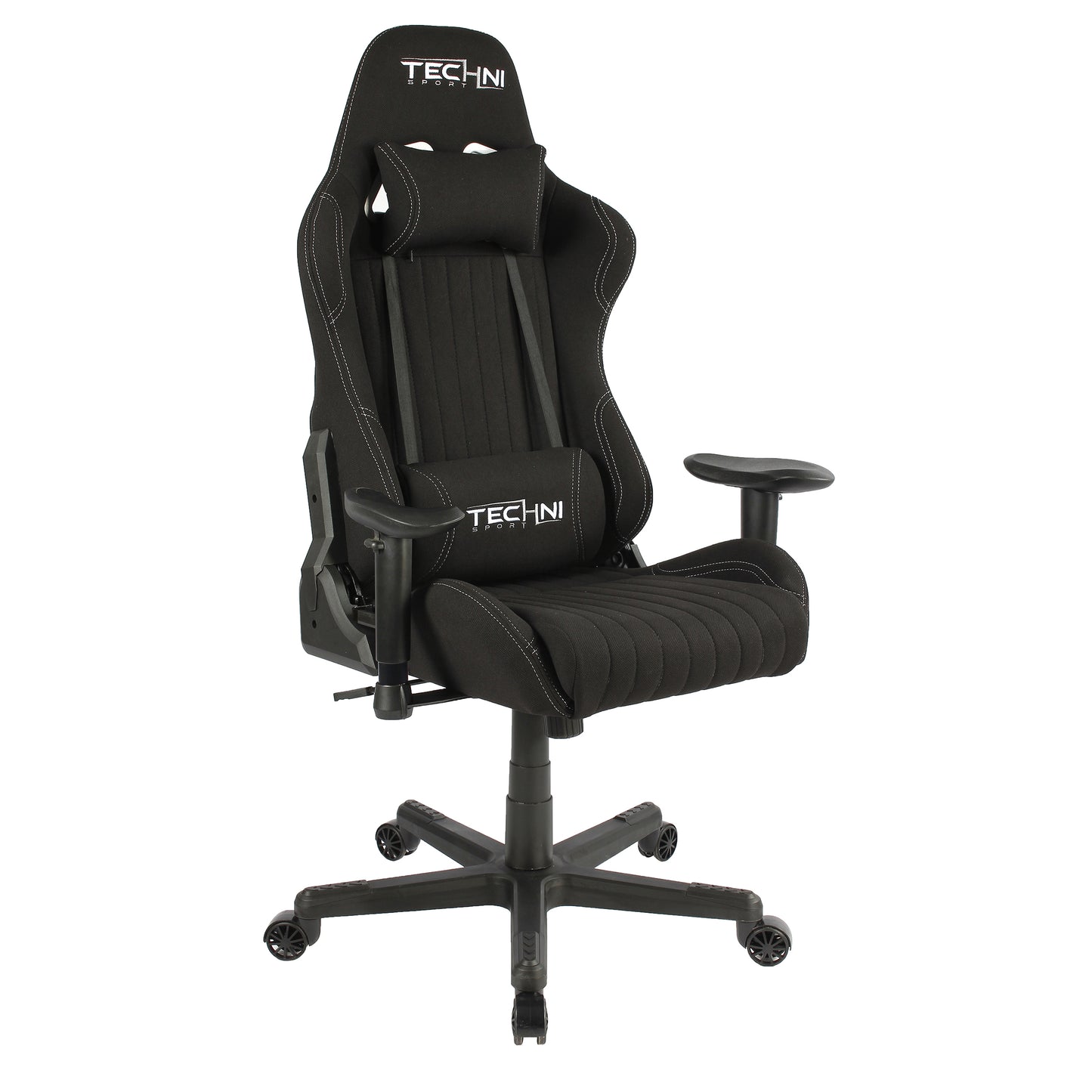 Sport TS-F44 Fabric Ergonomic High Back Racer Style PC Gaming Chair, Black