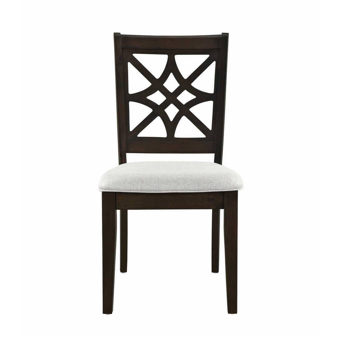 5-Piece 62*35.2inch Extendable Rubber Wood Dining Table Set with X-shape Legs