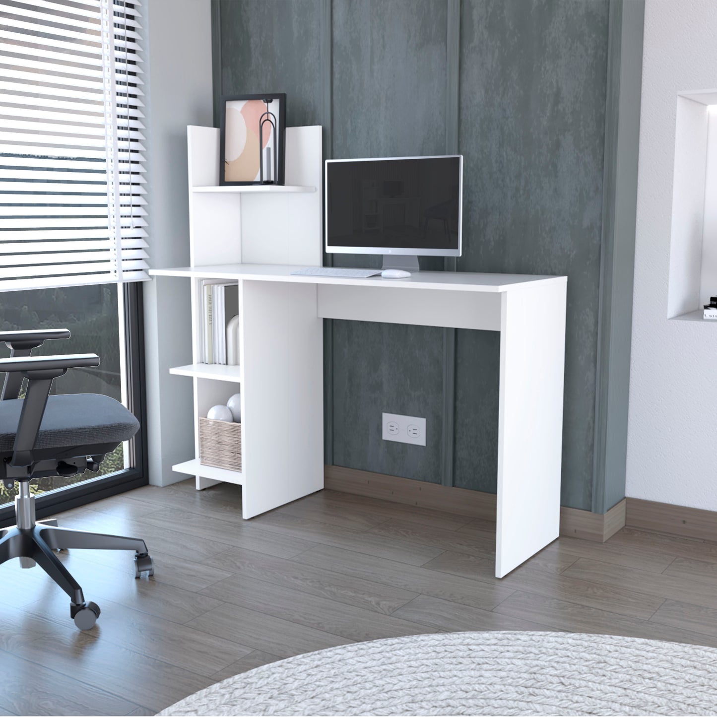 Writing Desk, Four Shelves