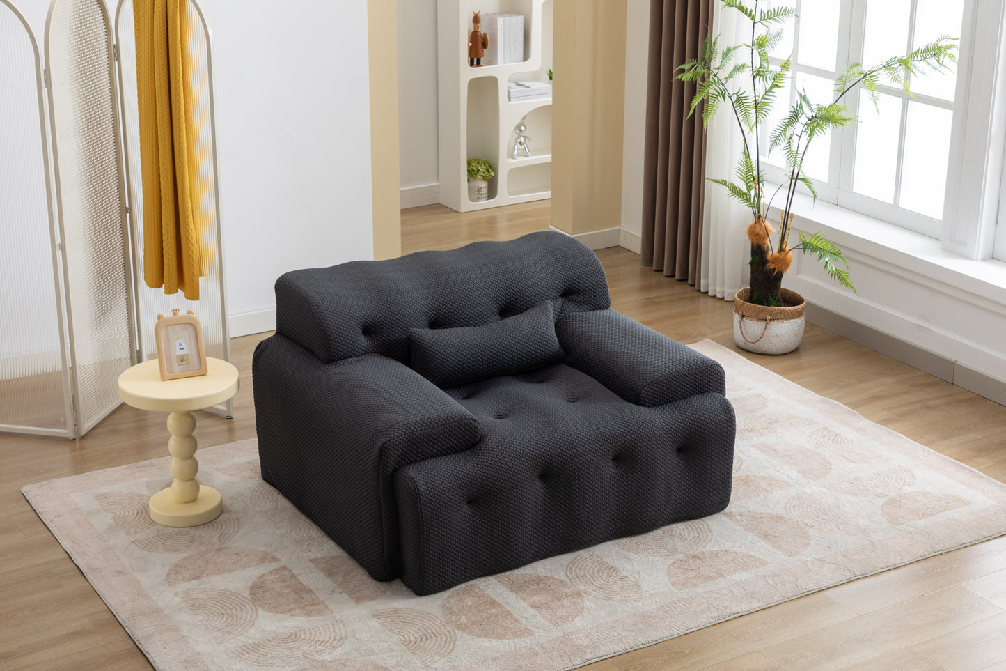 Large Size 1 Seater Sofa, Pure Foam Comfy Sofa Couch