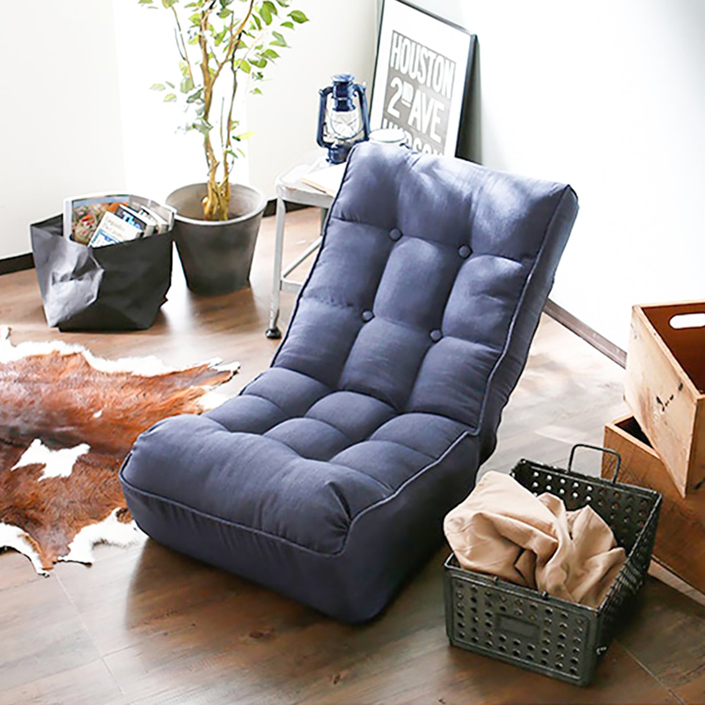 Single sofa reclining chair Japanese chair lazy sofa